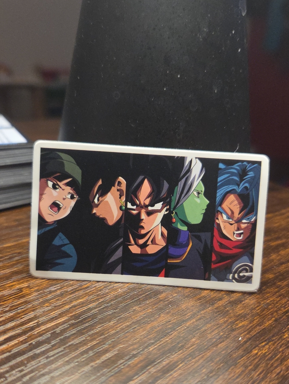 Anime Character Montage Decorative Wall Art Sticker - Black Accent